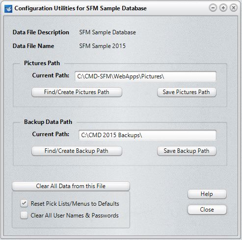 Config Update dialog