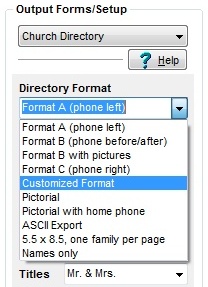 Customized Format Selection