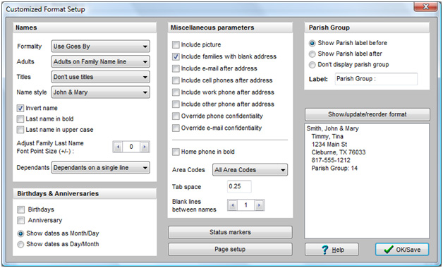 CustomizedFormatSetupDialog CustomizedFormatSetupDialog