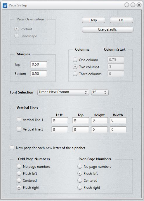 PageSetupDialog